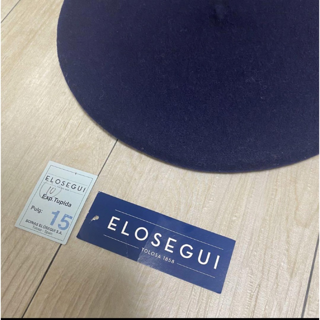 ELOSEGUI（エロセギ）バスクベレー帽　ネイビー