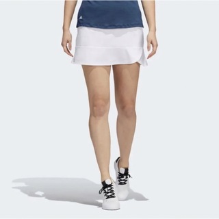 アディダス(adidas)の送料無料 新品 adidas ゴルフ フリルスカート XL ホワイト(ウエア)