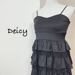 デイシー(deicy)のデイシー　チュニックキャミソール　ドット柄　レース・フリル　キュート　セクシー(キャミソール)