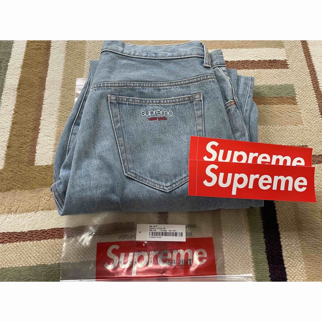 Supreme - 22ss Supreme Baggy Jean washed Indigoの+solo-truck.eu