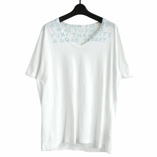 マルタンマルジェラ(Maison Martin Margiela)のメゾンマルジェラ 18SS エイズプリントVネックTシャツ(Tシャツ(半袖/袖なし))