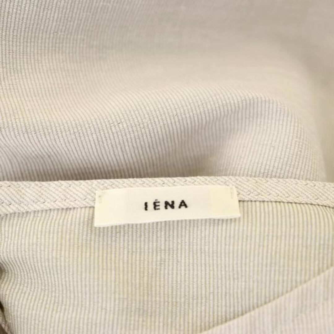 IENA(イエナ)のイエナ IENA フロントタックブラウス 半袖 ライトベージュ ■OS ■SH レディースのトップス(シャツ/ブラウス(半袖/袖なし))の商品写真