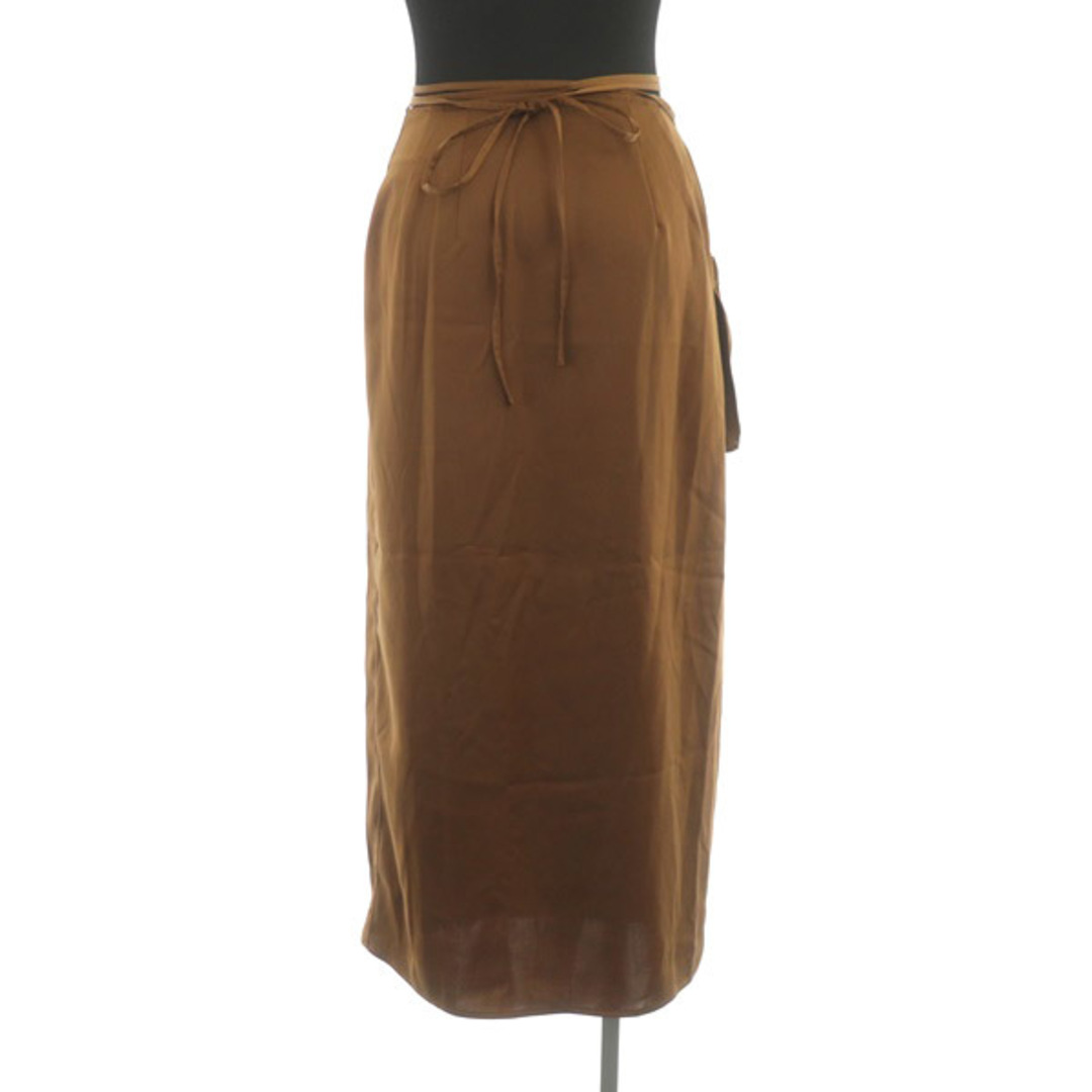 moussy(マウジー)のマウジー 23SS WAIST TIE SATIN ラップスカート ロング レディースのスカート(ロングスカート)の商品写真