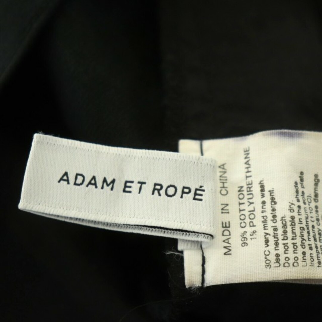 Adam et Rope'(アダムエロぺ)のアダムエロペ 22AW ロールアップワイドチノパンツ ジッパーフライ 38 黒 レディースのパンツ(チノパン)の商品写真