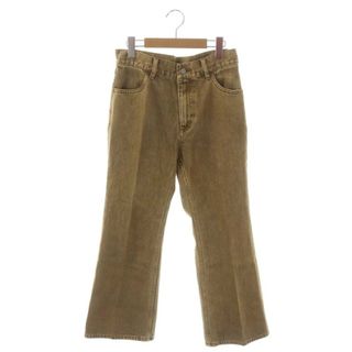 アダムエロぺ(Adam et Rope')のアダムエロペ 22SS フレアシルエットデニム パンツ 38 キャメル(デニム/ジーンズ)