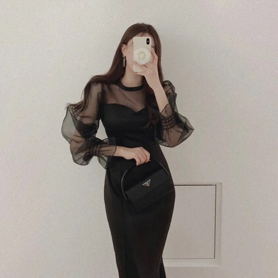 韓国　マーメイドドレス レディースのフォーマル/ドレス(ロングドレス)の商品写真