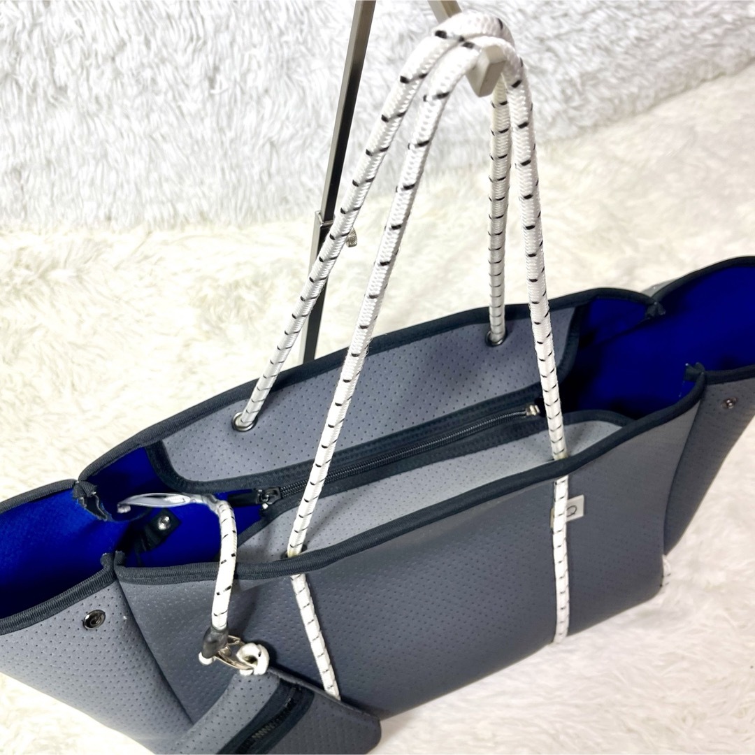 極美品✨q bag paris トートバッグ　マザーズバッグ　ファスナー付き　Ｌ