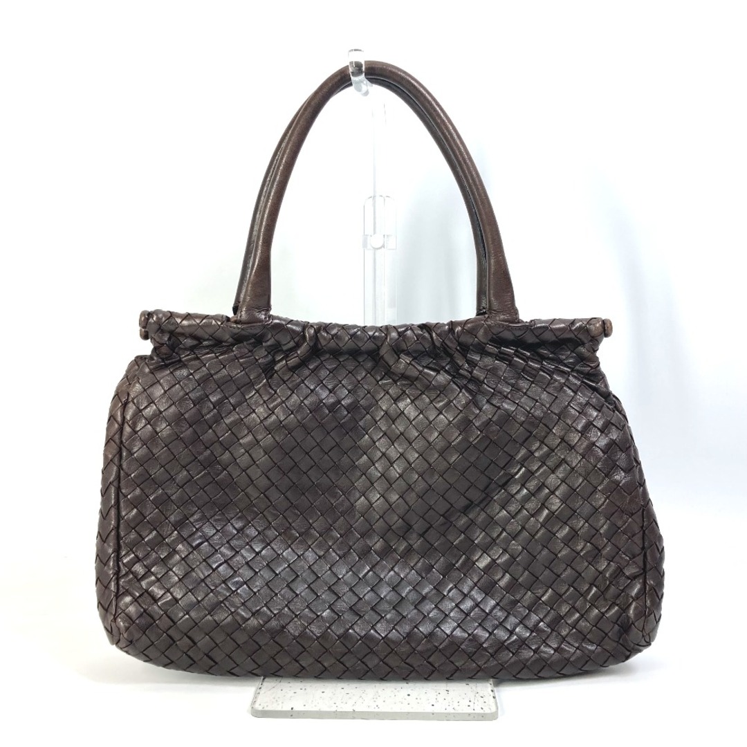 ボッテガヴェネタ BOTTEGA VENETA 823197 イントレチャート トートバッグ カバン ハンドバッグ レザー ダークブラウン