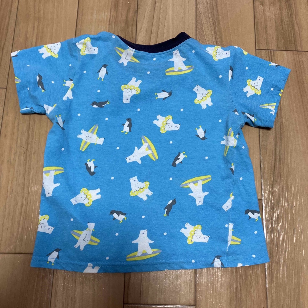 白くま　ペンギン　Tシャツ キッズ/ベビー/マタニティのキッズ服男の子用(90cm~)(Tシャツ/カットソー)の商品写真