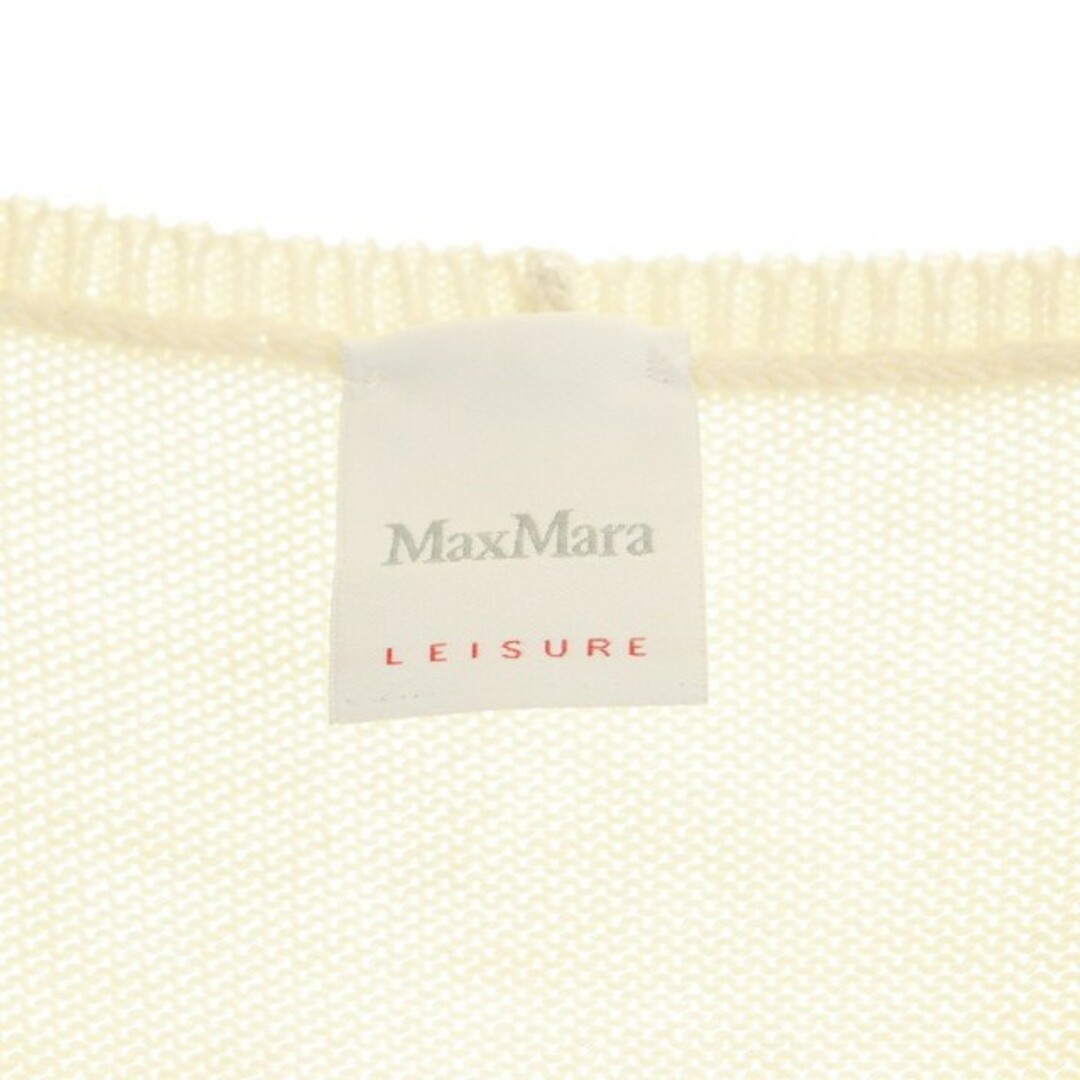 Max Mara(マックスマーラ)のマックスマーラ LEISURE ニットベスト プルオーバー オフホワイト レディースのトップス(ベスト/ジレ)の商品写真