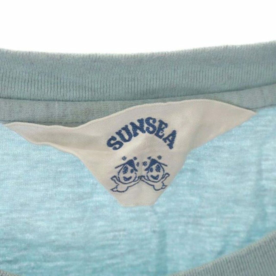 SUNSEA(サンシー)のサンシー ワイドスリーブカットソー チュニック 長袖 3 ライトブルー メンズのトップス(Tシャツ/カットソー(七分/長袖))の商品写真