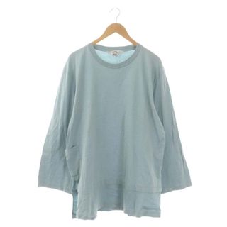 サンシー(SUNSEA)のサンシー ワイドスリーブカットソー チュニック 長袖 3 ライトブルー(Tシャツ/カットソー(七分/長袖))