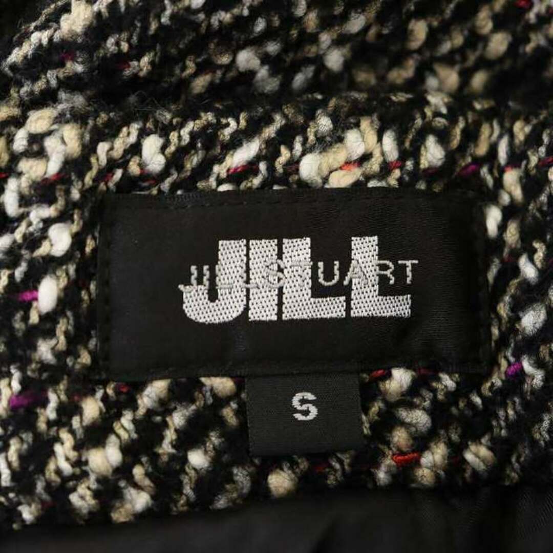 JILL by JILLSTUART(ジルバイジルスチュアート)のジルバイジルスチュアート ファンシーツイードスカート 台形 ミニ S 黒 レディースのスカート(ミニスカート)の商品写真