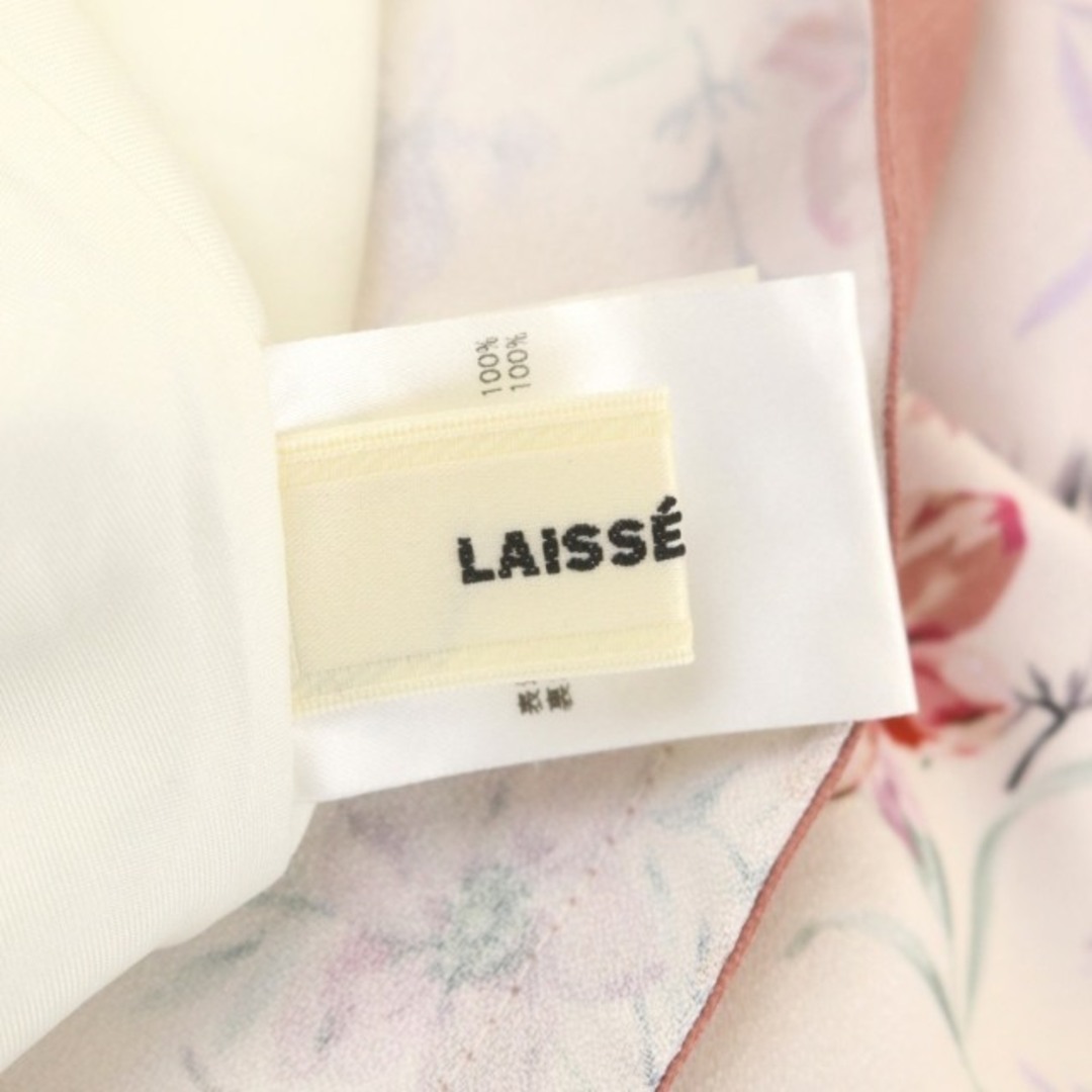 LAISSE PASSE クラシカルフラワープリントワンピース