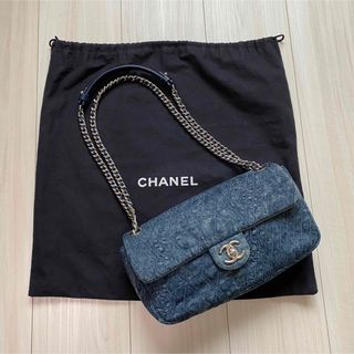 シャネル(CHANEL)のシャネル　カメリア　デニムショルダーバック美品24時間セール(ショルダーバッグ)