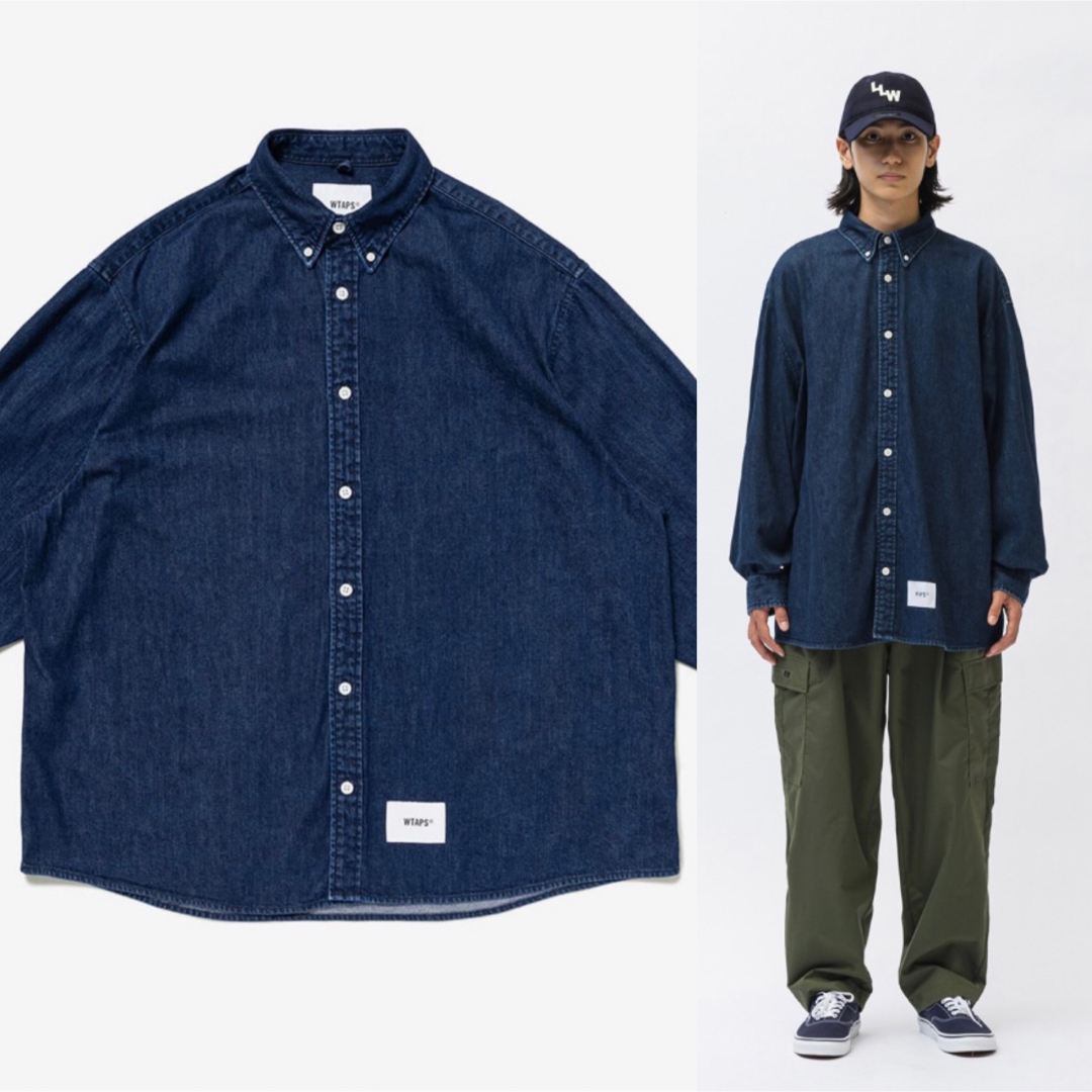 W)taps(ダブルタップス)の【新品】WTAPS BD4 / LS /COTTON.DENIM メンズのトップス(シャツ)の商品写真