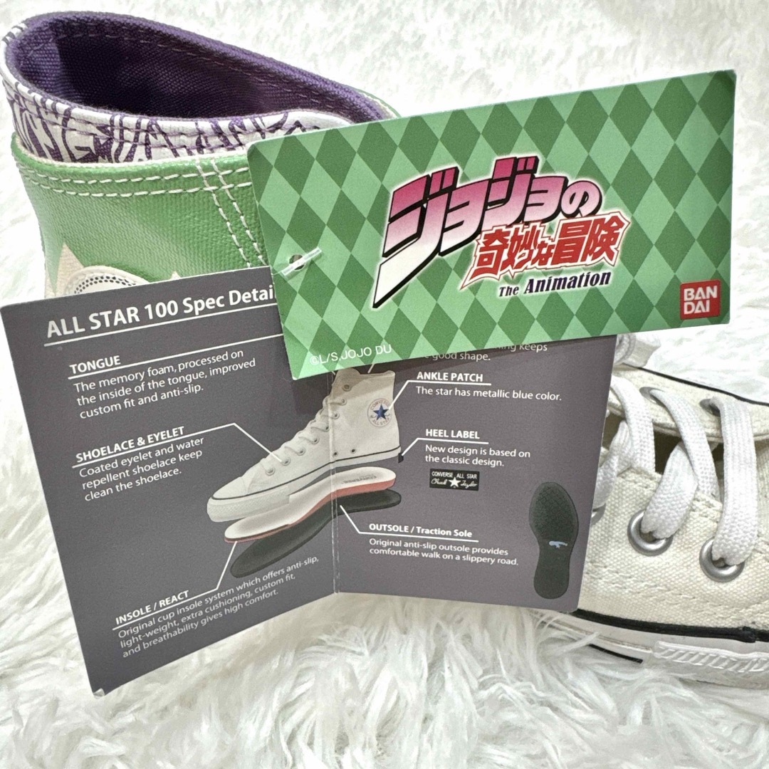 【希少・未使用】CONVERSE ジョジョの奇妙な冒険 岸辺露伴モデル 25cm