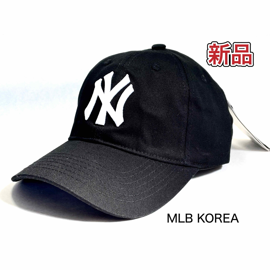 MLB(メジャーリーグベースボール)のユニセックス　MLB  NYヤンキース　キャップ　ブラック　No112 メンズの帽子(キャップ)の商品写真