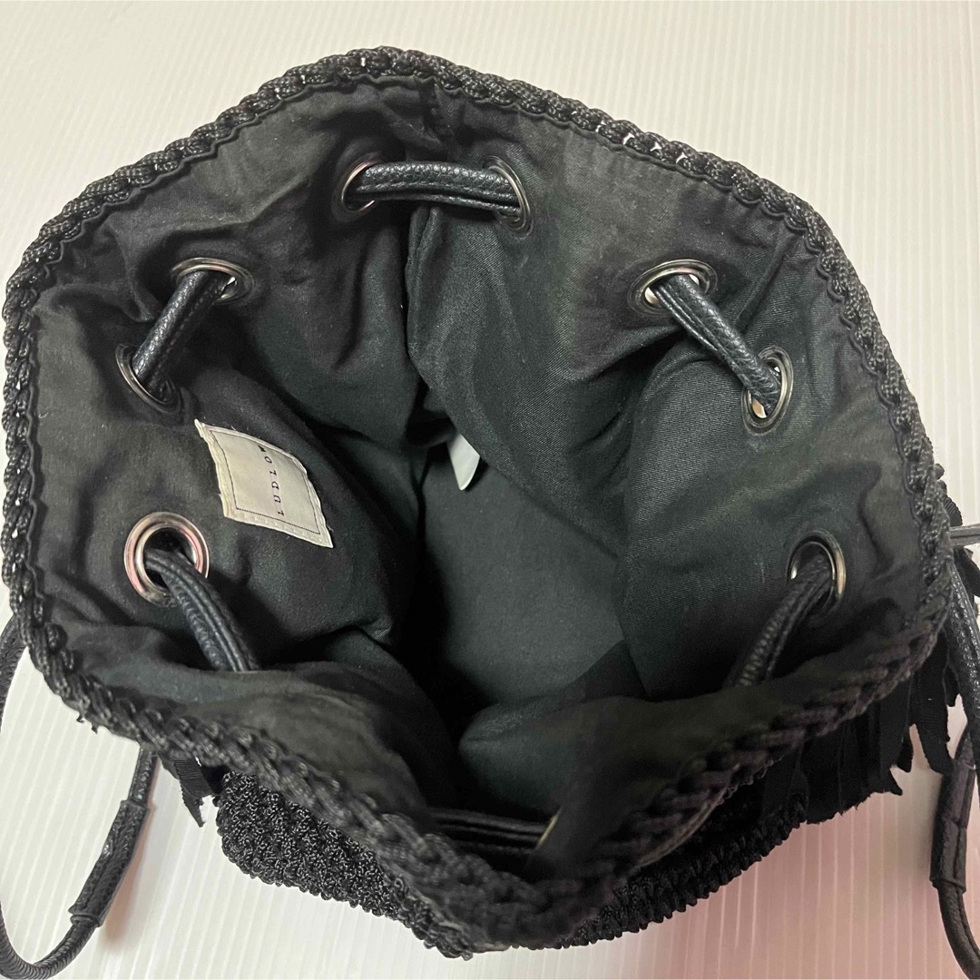 LUDLOW - LUDLOW ラドロー ブラック タッセルポシェット ユナイテッド LUDLOW - LUDLOW ラドロー ブラック タッセルポシェット ユナイテッド