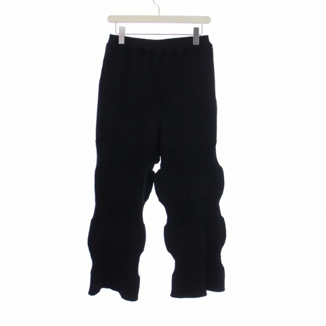 CFCL FLUTED PANTS イージーパンツ ワイド 1 S 黒 ブラック38cm股下