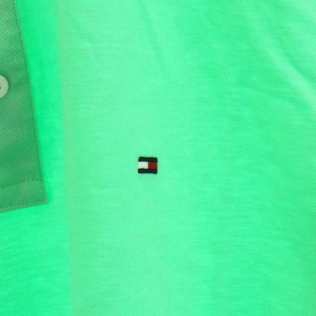 TOMMY HILFIGER(トミーヒルフィガー)のTOMMY HILFIGER ポロシャツ 半袖 コットン XL ライトグリーン メンズのトップス(ポロシャツ)の商品写真