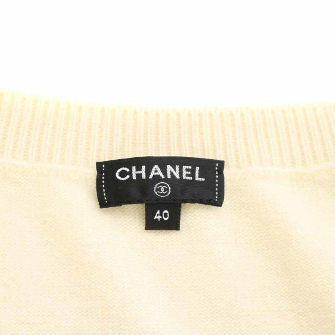 CHANEL(シャネル)のシャネル ニット セーター プルオーバー カシミヤ 40 L アイボリー レディースのトップス(ニット/セーター)の商品写真