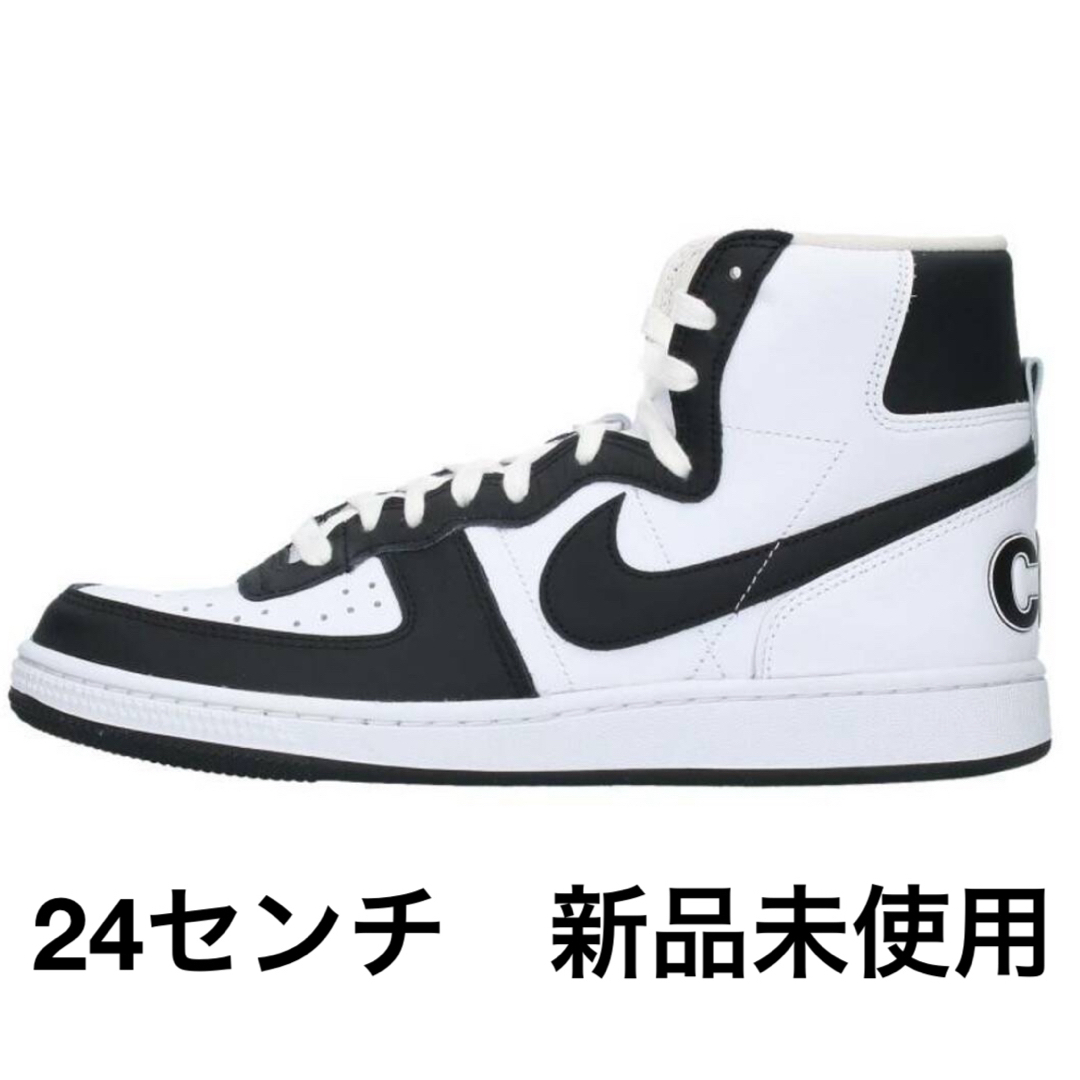 COMME des GARCONS HOMME PLUS(コムデギャルソンオムプリュス)の24センチ　新品 コムデギャルソン オム プリュス ナイキ ターミネーター 黒 メンズの靴/シューズ(スニーカー)の商品写真