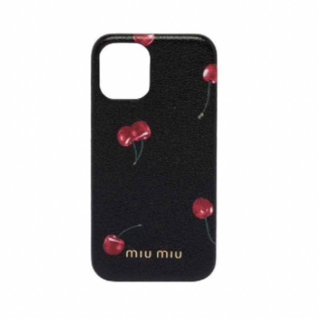 miumiu(ミュウミュウ)のmiumiu ミュウミュウ チェリー さくらんぼ iphone ケース🍒 スマホ/家電/カメラのスマホアクセサリー(iPhoneケース)の商品写真