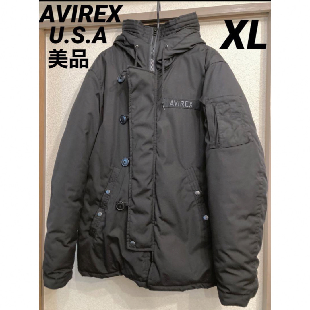 AVIREX アビレックス 中綿 防寒ジャケット ジャンパー XL 美品 黒
