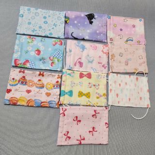 セット② 平面マスク ハンドメイド １０枚(外出用品)