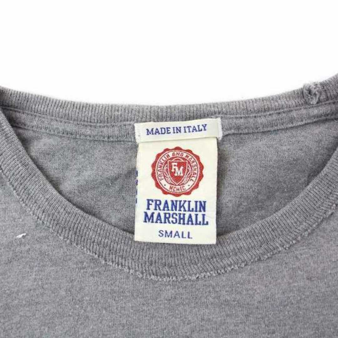 FRANKLIN&MARSHALL(フランクリンアンドマーシャル)のFRANKLIN&MARSHALL Tシャツ ロンT カットソー 長袖 グレー メンズのトップス(Tシャツ/カットソー(七分/長袖))の商品写真