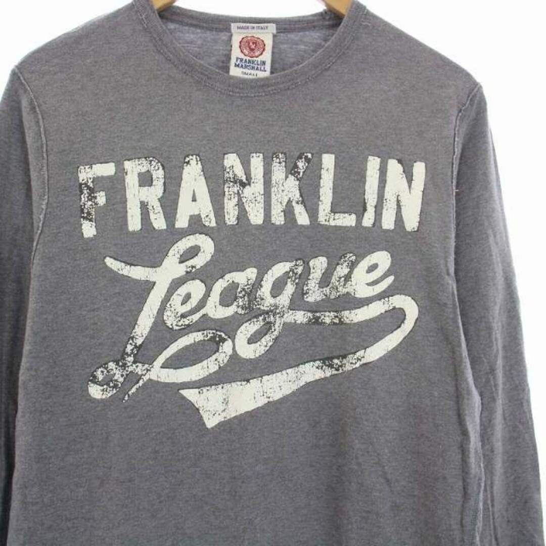 FRANKLIN&MARSHALL(フランクリンアンドマーシャル)のFRANKLIN&MARSHALL Tシャツ ロンT カットソー 長袖 グレー メンズのトップス(Tシャツ/カットソー(七分/長袖))の商品写真