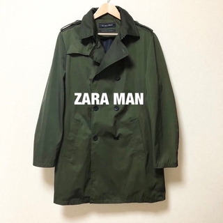 ZARA - 【使い勝手抜群！XLサイズ！】ZARA MAN カーキ トレンチコート