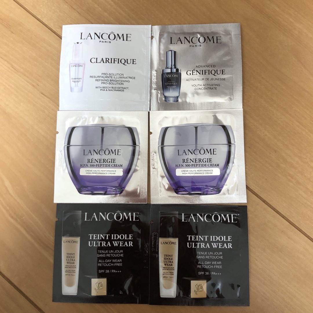 LANCOME(ランコム)のランコム試供品6袋セット コスメ/美容のキット/セット(サンプル/トライアルキット)の商品写真