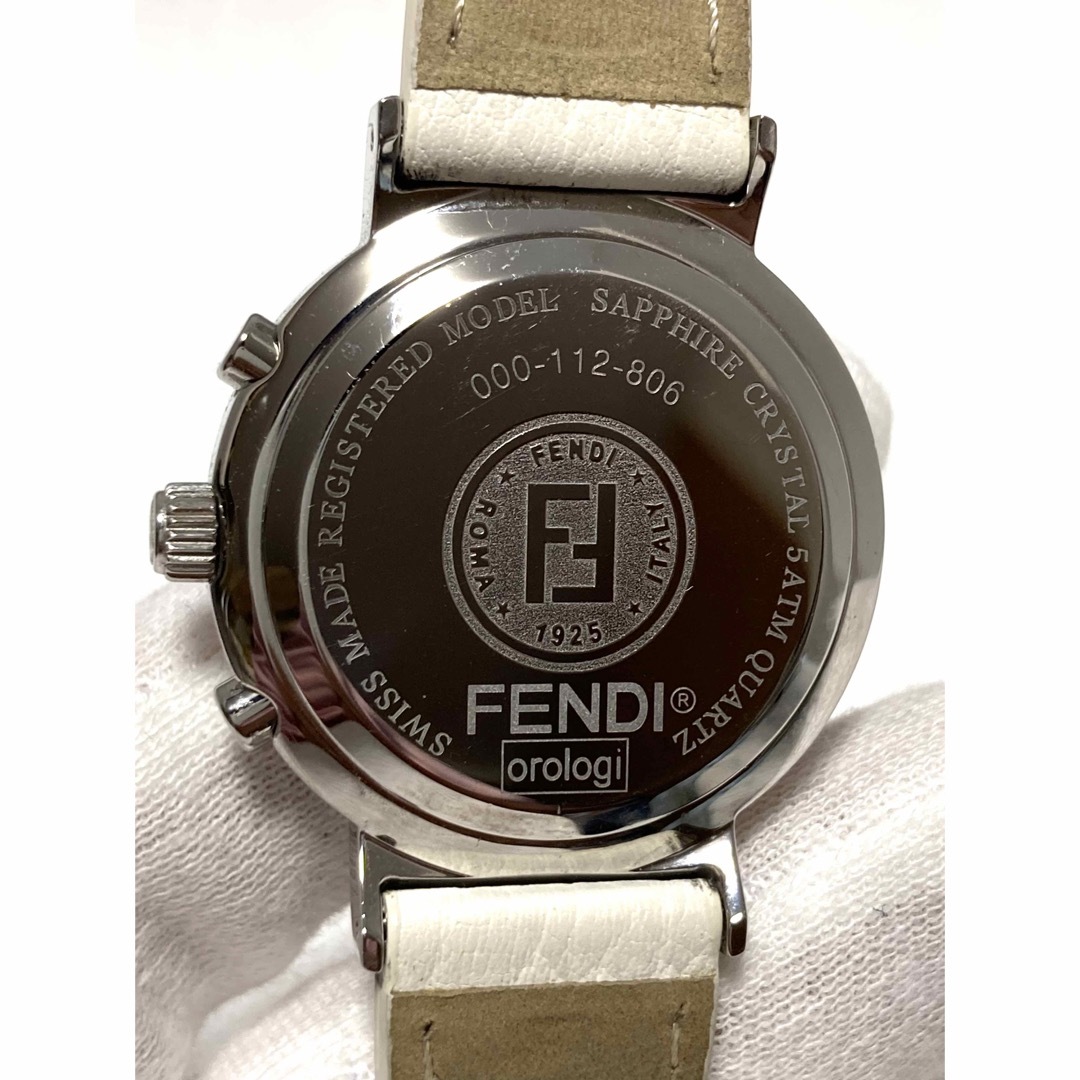 美品! FENDI フェンディ クロノグラフ 純正ベルト レディース 美品! FENDI フェンディ クロノグラフ 純正ベルト レディース
