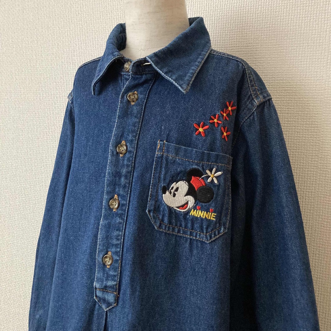 Disney(ディズニー)のDisney Store ディズニーストア デニム ワンピース ミニー 120 キッズ/ベビー/マタニティのキッズ服女の子用(90cm~)(ワンピース)の商品写真