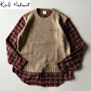 A8 70s 80s KARL HELMUT  セーター　ジップアップ