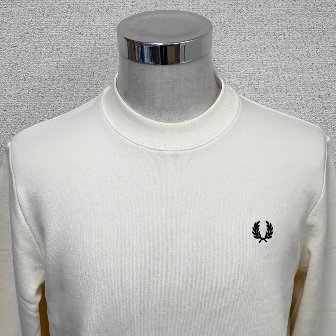 新品 FRED PERRY フレッドペリー メンズ スウェット エクリュSサイズ