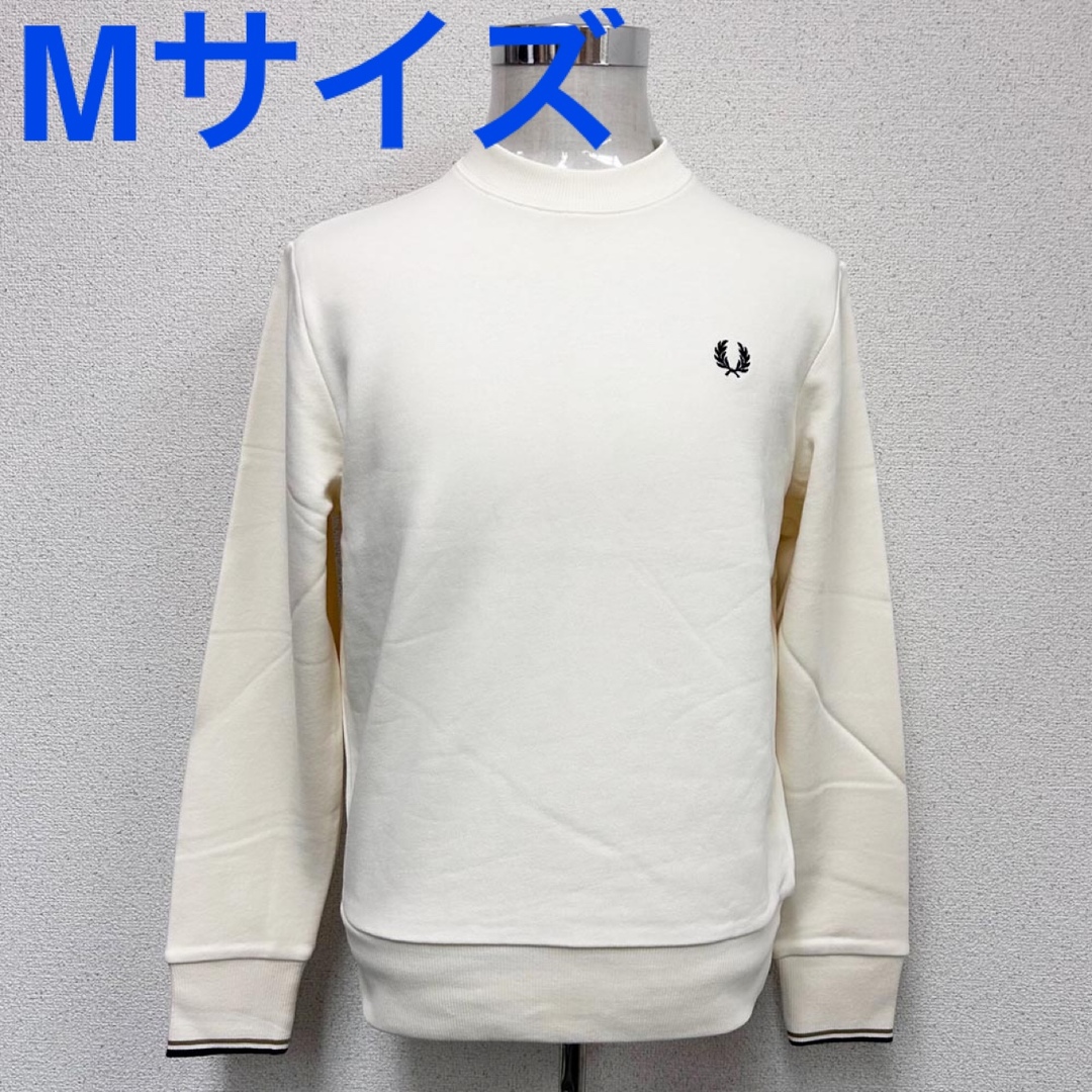 新品 FRED PERRY フレッドペリー メンズ スウェット エクリュMサイズ