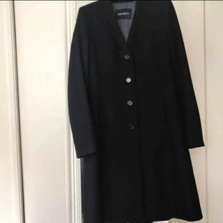 【極美品 17AW】MAX&Co. ヴァージンウール ツイードチェスターコート