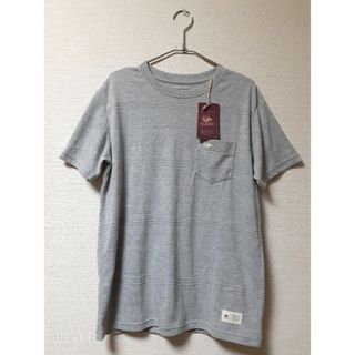 ELKEX♡メンズ半袖TシャツM　ライトグレー　新品未使用(Tシャツ/カットソー(半袖/袖なし))