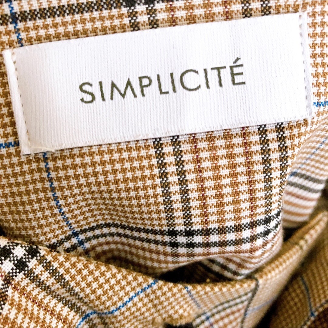 Simplicite(シンプリシテェ)の最安 Simplicite シンプリシテェ アノラック フードブルゾン チェック レディースのジャケット/アウター(ブルゾン)の商品写真