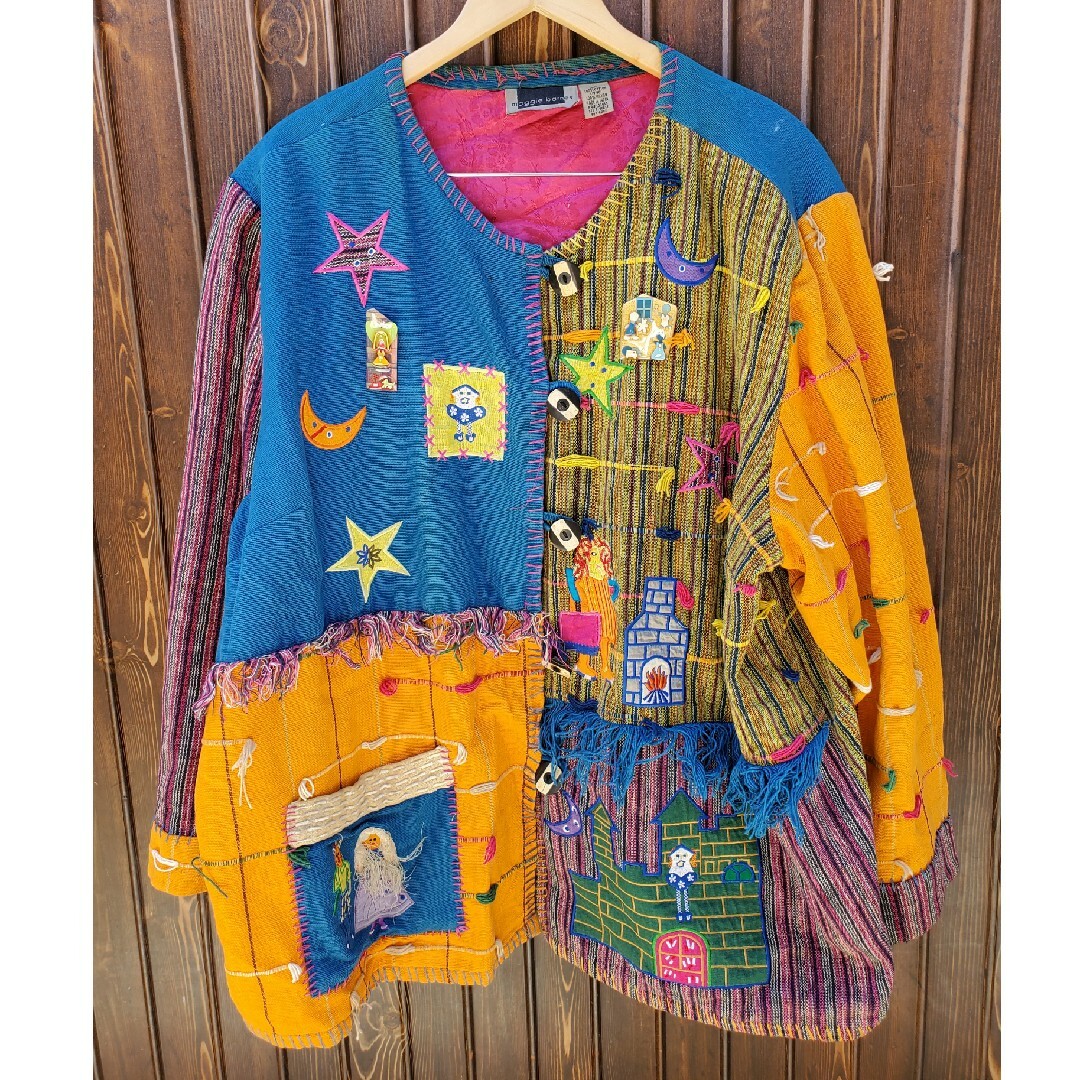 US vintage Maggie barnes インド製 デザイン ジャケット