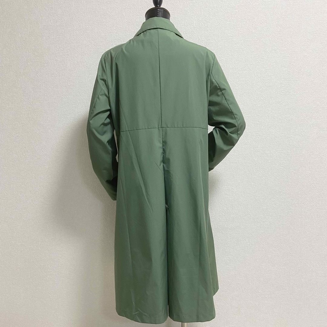 未使用 シビラ 薄ベージュ タックフレア ウール ロングコートL