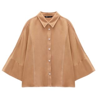 ザラ(ZARA)の値下げZARA新品タグ付きブラウス(シャツ/ブラウス(長袖/七分))