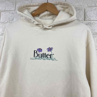 エフティーシー(FTC)の良品 Butter Goods バターグッズ　ロゴプリント　パーカー　M(パーカー)