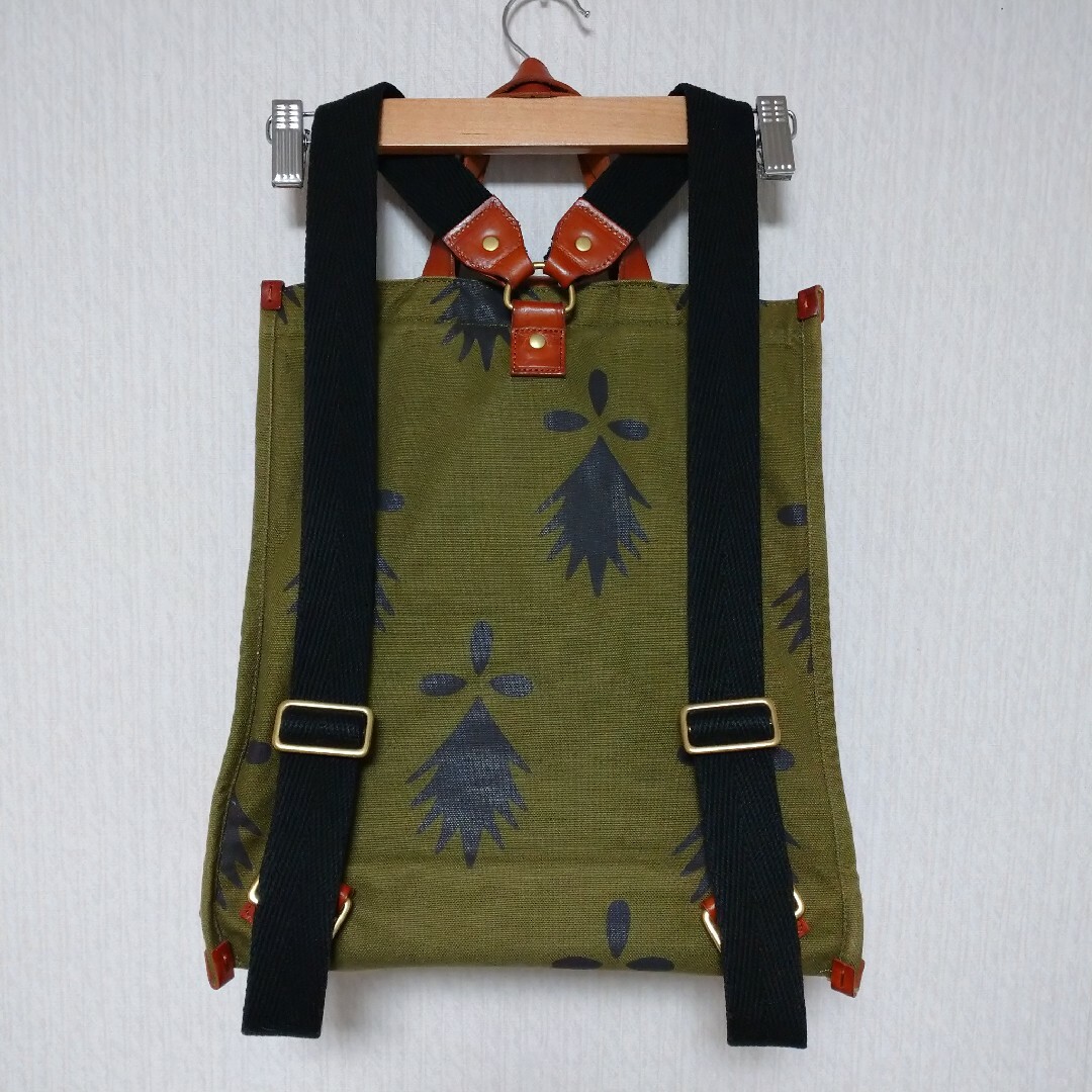 vivienne westwood アーミン柄 キャンバス リュック 手提げ-