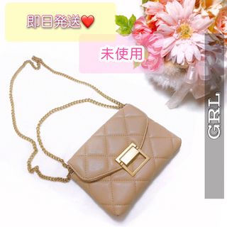 グレイル(GRL)の🌸GRL🌸レザーハンドバッグ レザーショルダーバッグ チェーンバッグ🌸ベージュ(ショルダーバッグ)