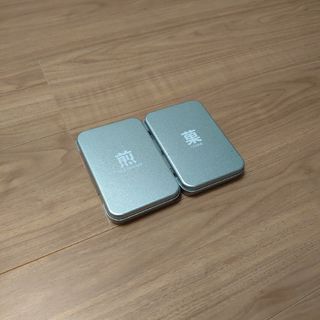 MUJI (無印良品) - 無印良品 ブリキ缶ケース 小物入れ 煎 菓 2個 MUJI (無印良品) - 無印良品 ブリキ缶ケース 小物入れ 煎 菓 2個