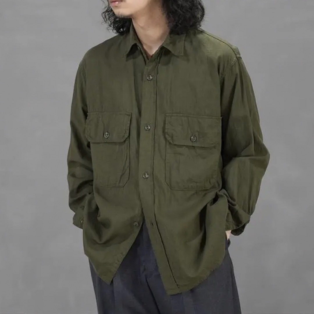 21ss COMOLI コモリ ベタシャンCPOシャツ サイズ3